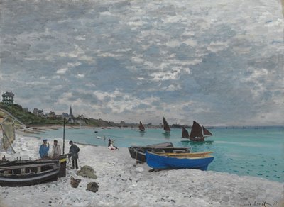 La playa en Sainte-Adresse de Claude Monet